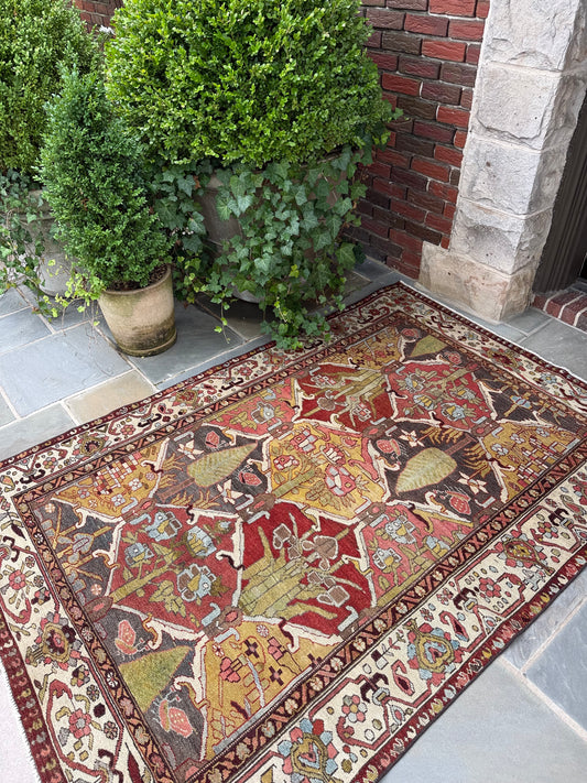 4.8x6.9 Antique Persian Bakhtiari