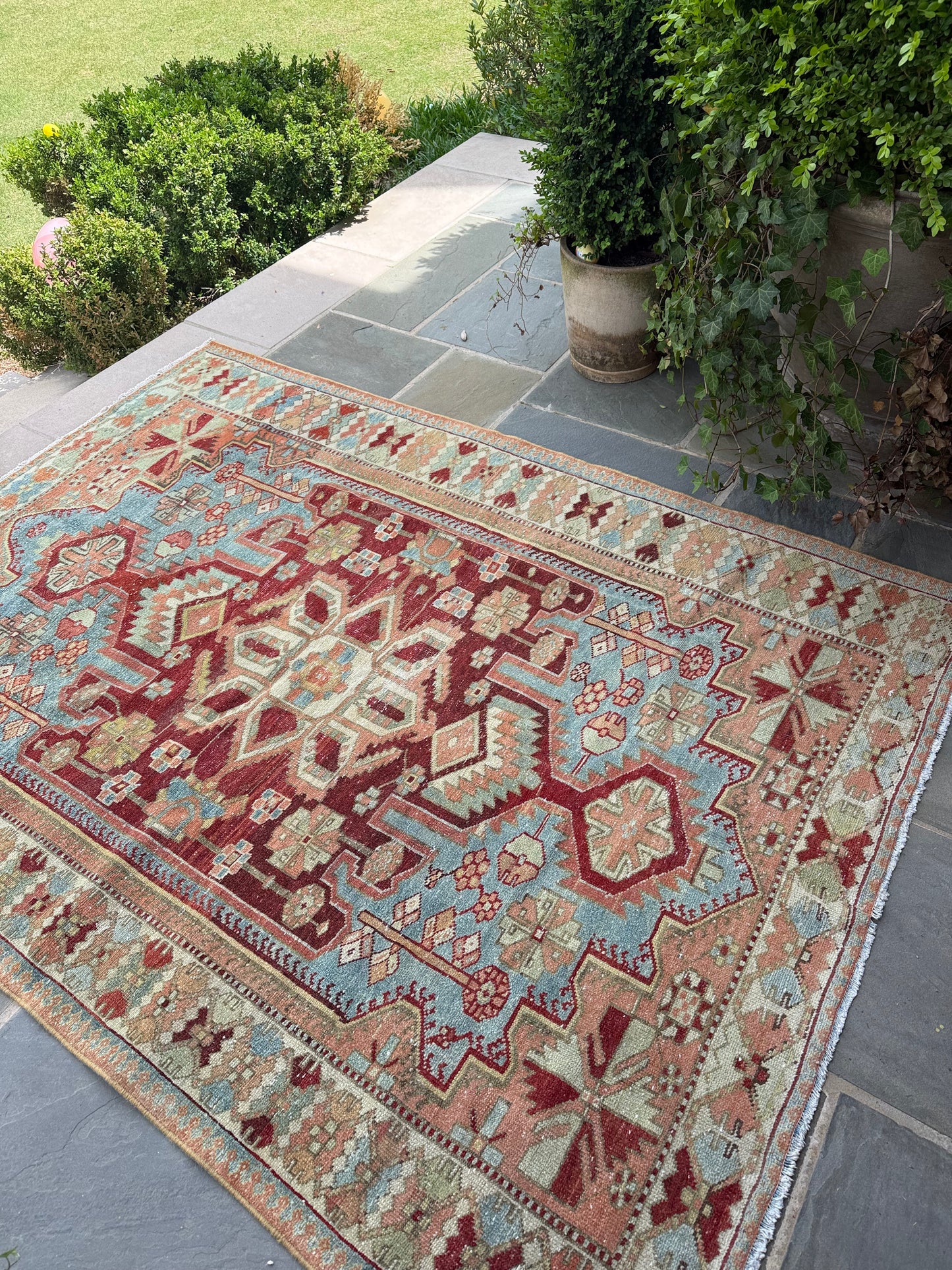 5.3x7 Antique Persian Heriz
