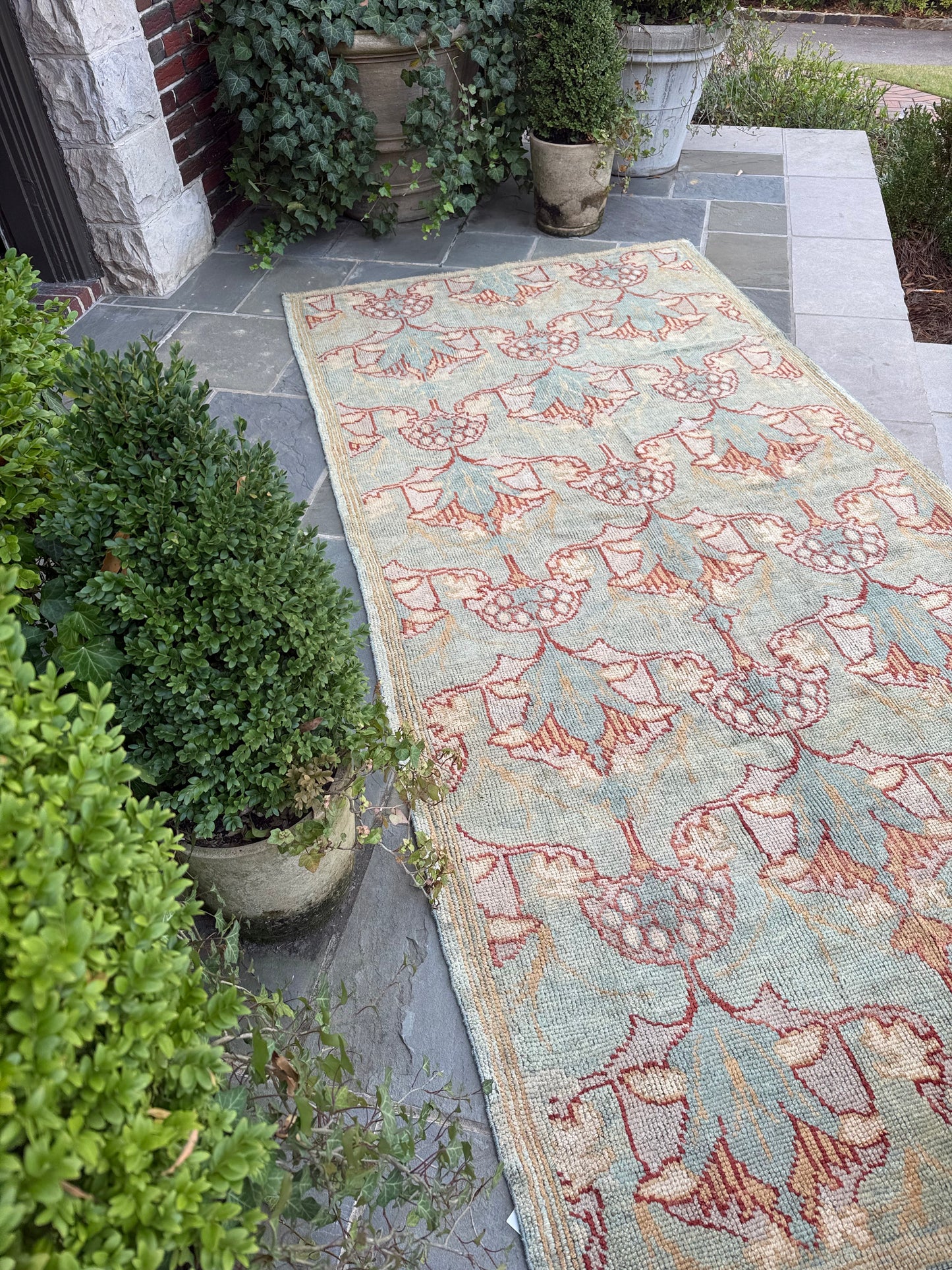 5x10 Antique Turkish Oushak - Donegal Design