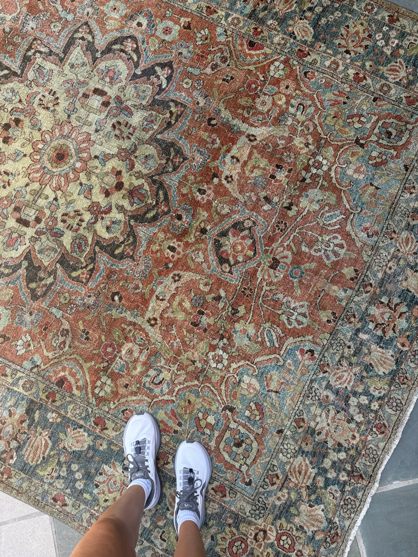 7.2x9.7 Antique Persian Heriz