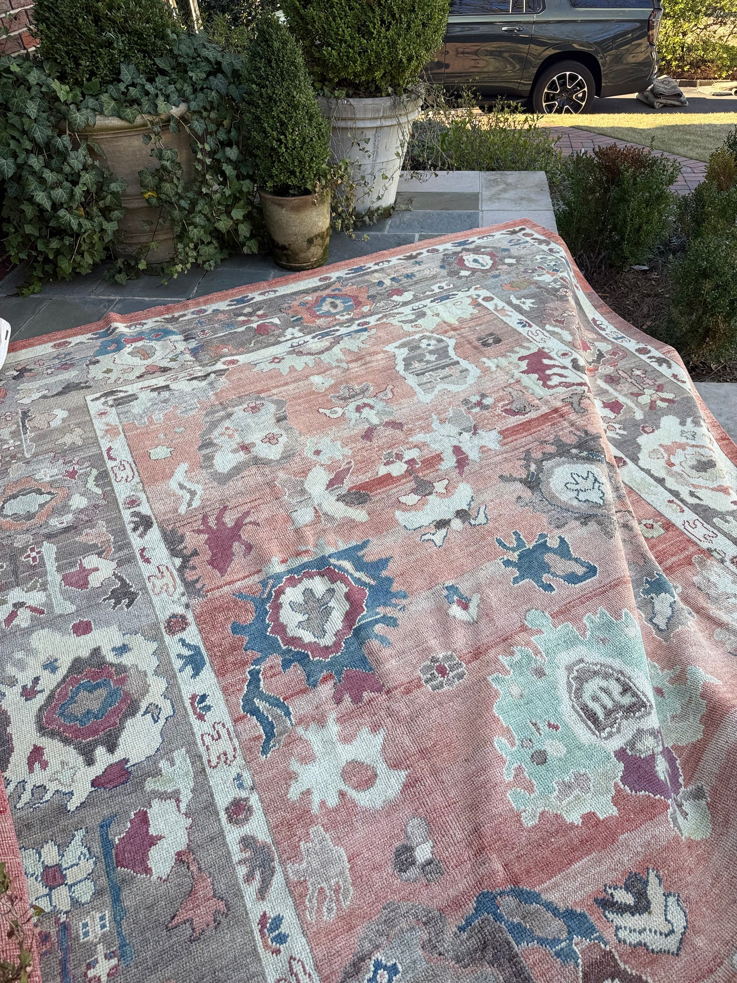 9.3x12 Old Wool Turkish Oushak