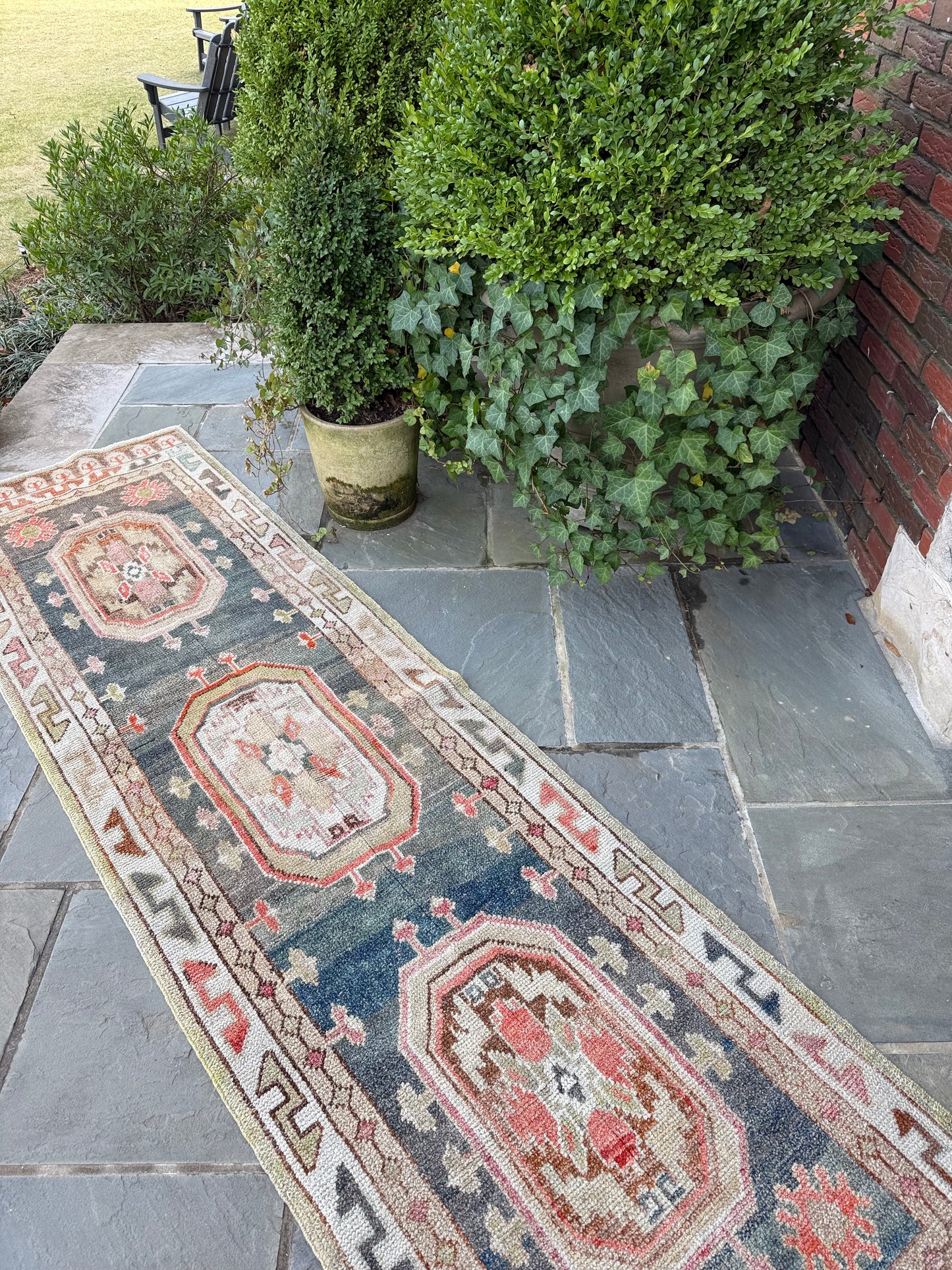 2.8x9.8 Old Wool Turkish Oushak