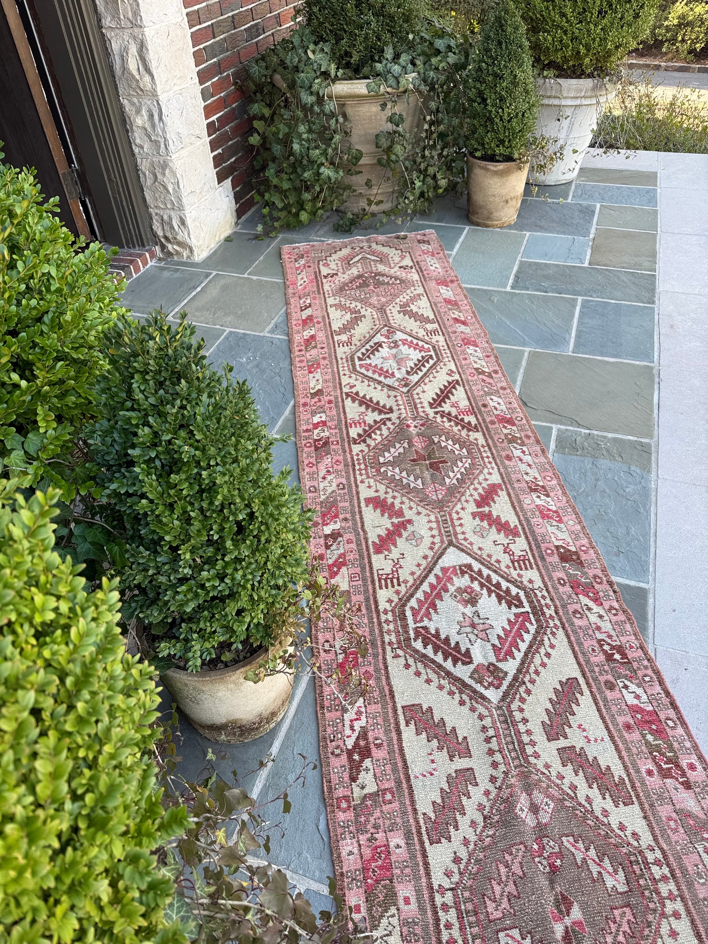 2.6x11.5 Vintage Persian Heriz