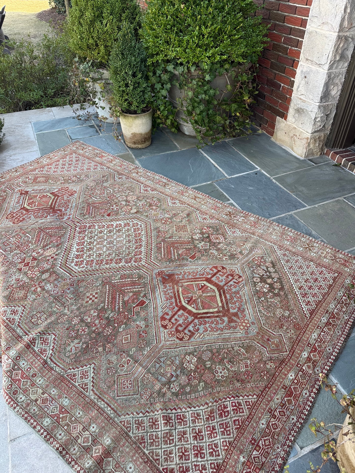 5.7x8.7 Antique Persian Shiraz circa 1940