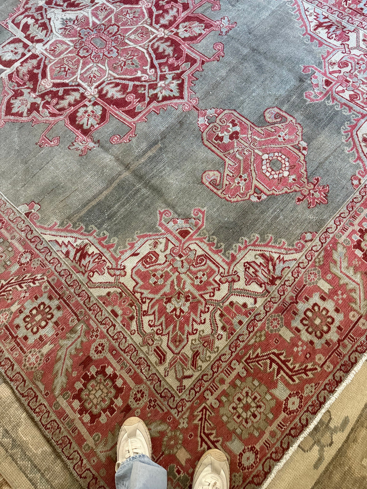 7.3x10.5 Antique Persian Heriz