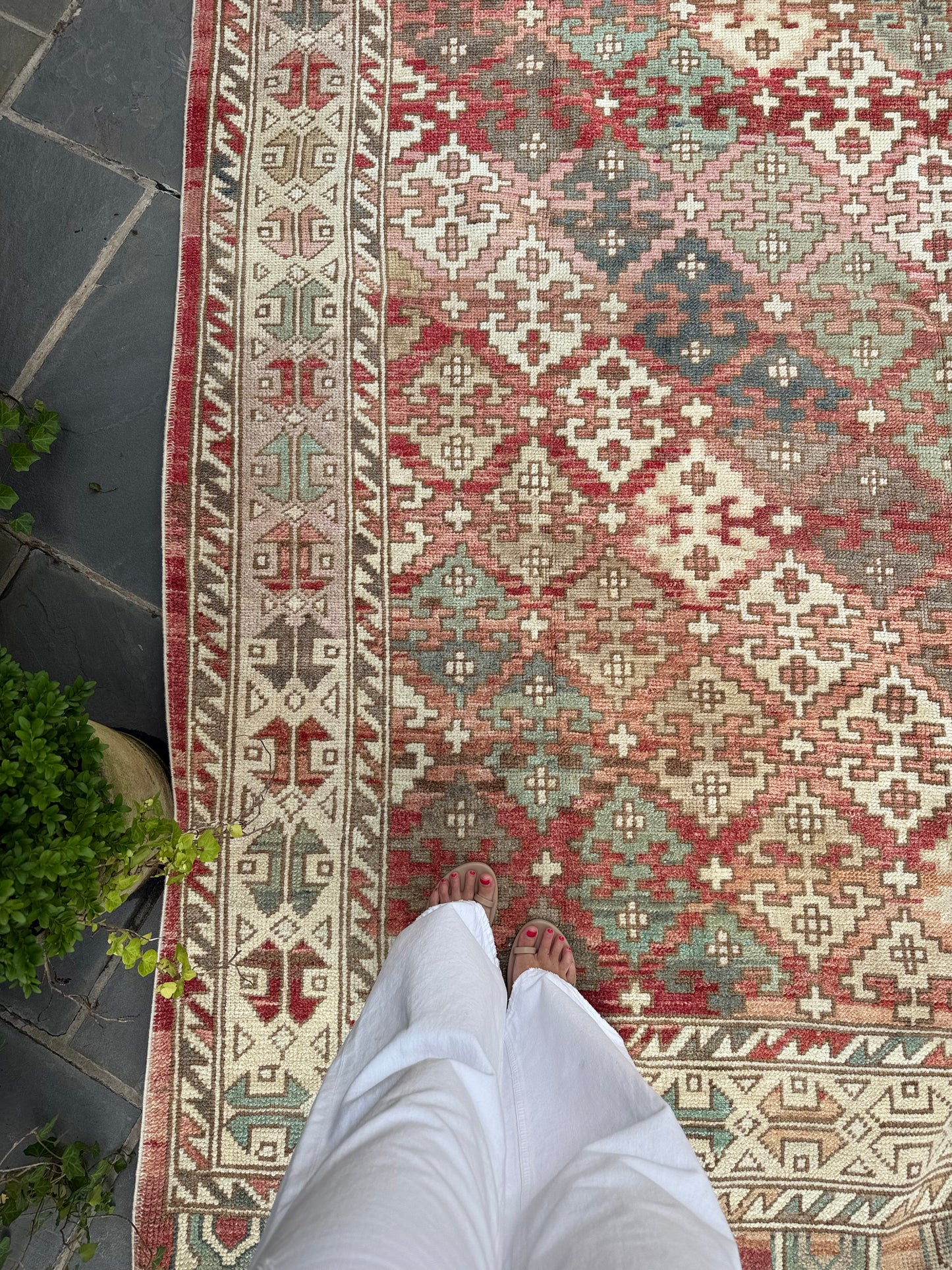 7.10x9.10 Old Wool Turkish Oushak