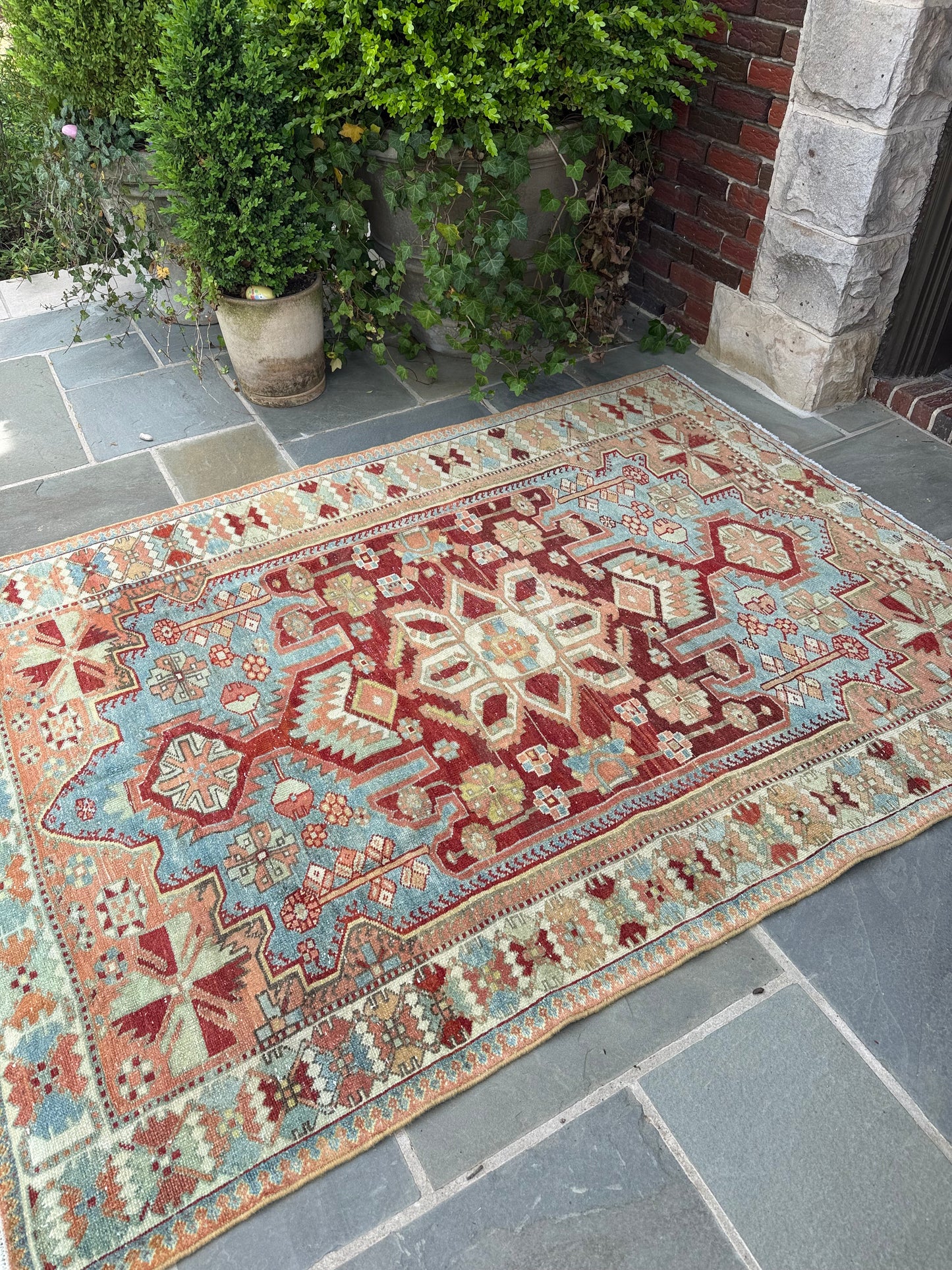 5.3x7 Antique Persian Heriz