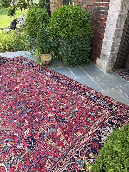 8x11.4 Antique Persian Heriz