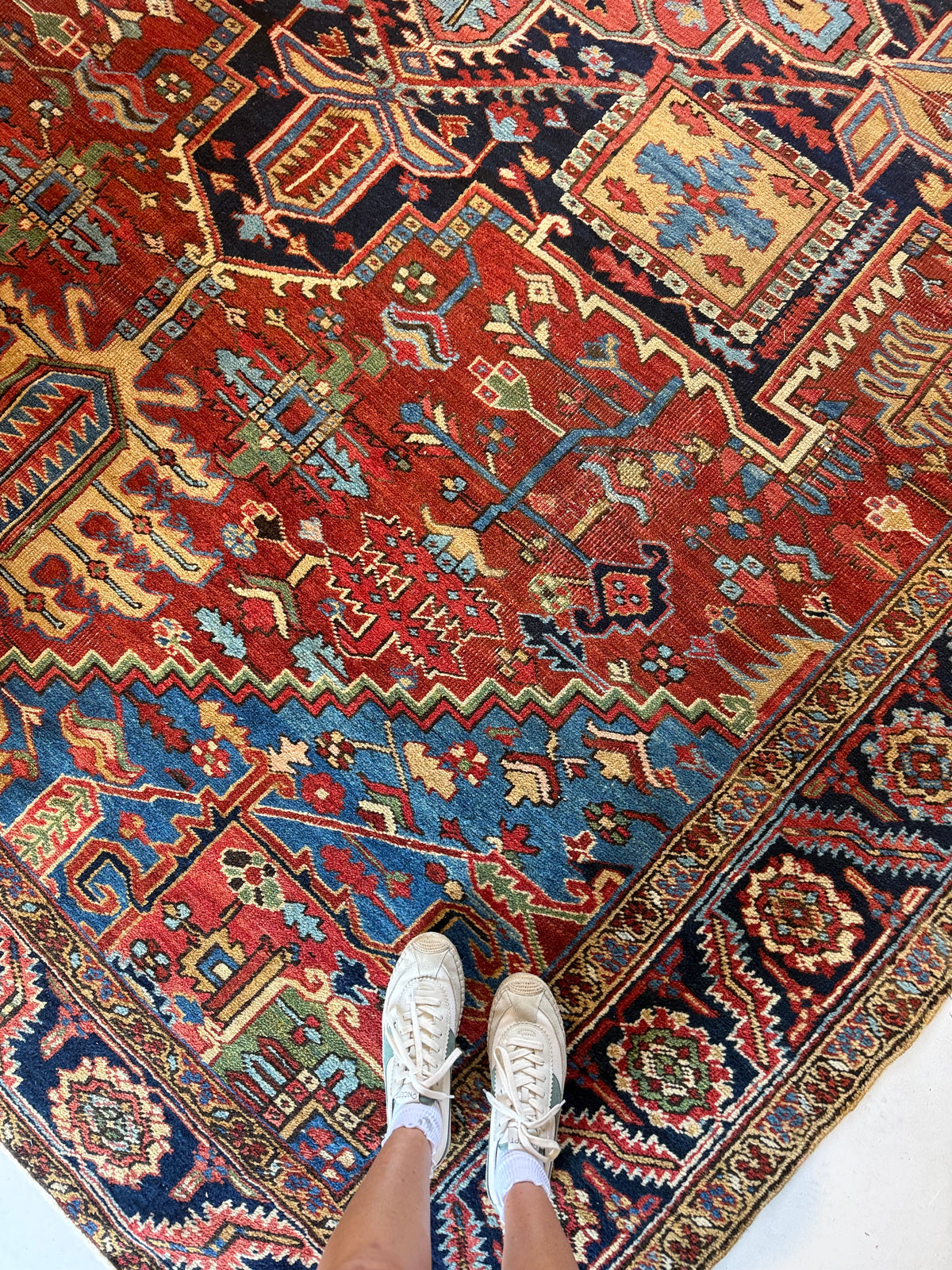 9x13 Antique Persian Heriz