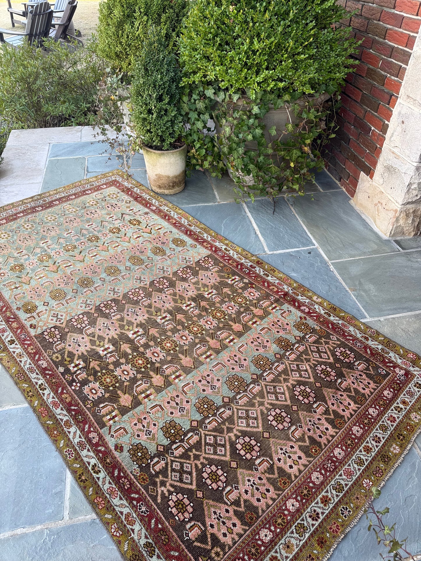 4.5x8.3 Antique Malayer circa 1940