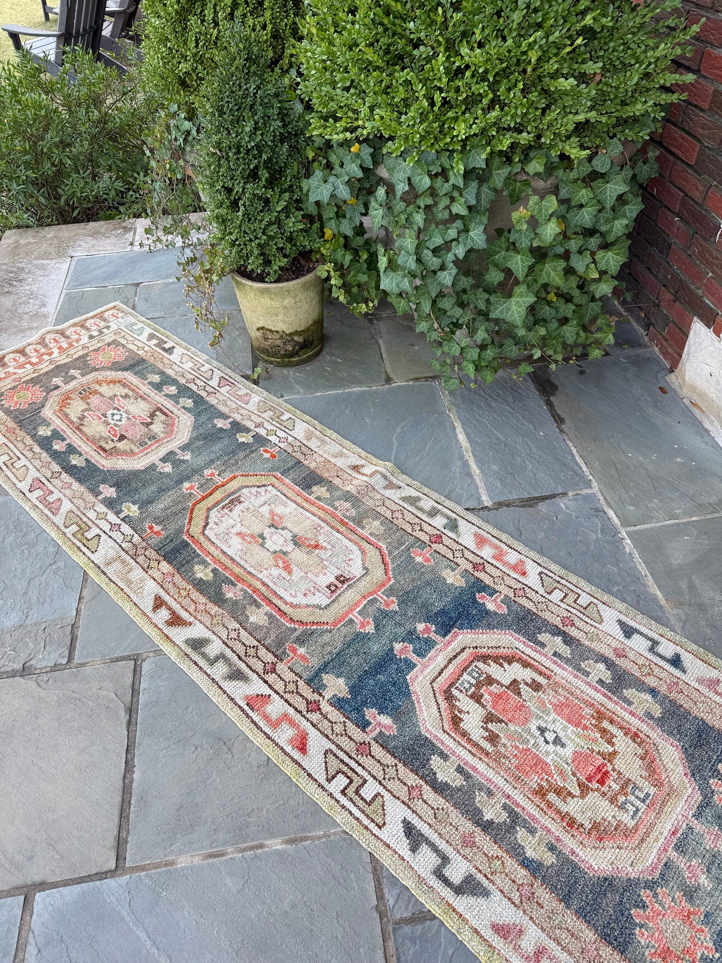 2.8x9.8 Old Wool Turkish Oushak