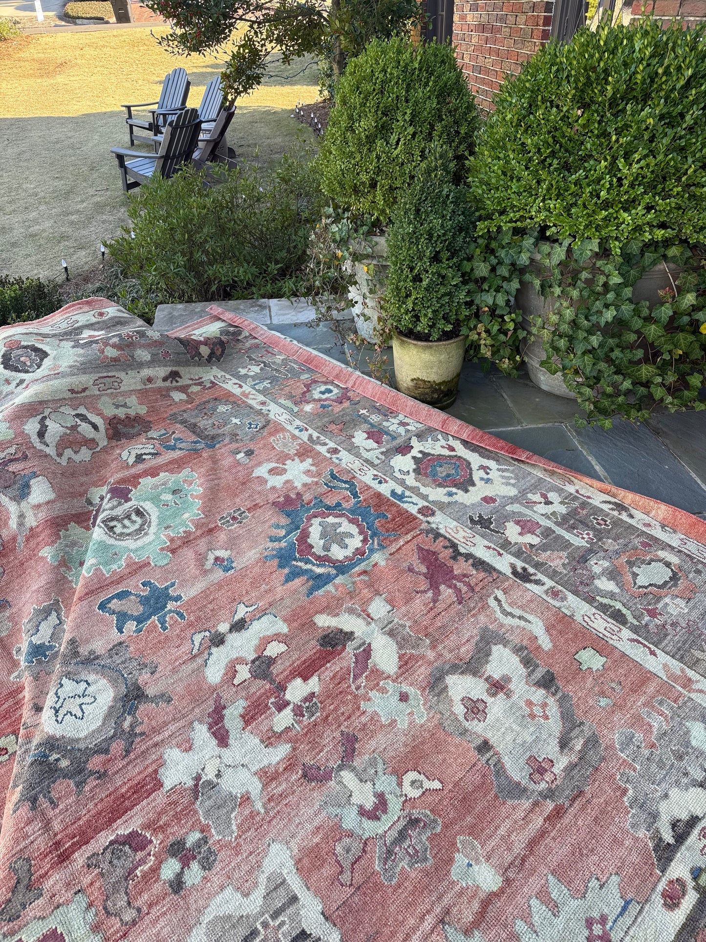 9.3x12 Old Wool Turkish Oushak