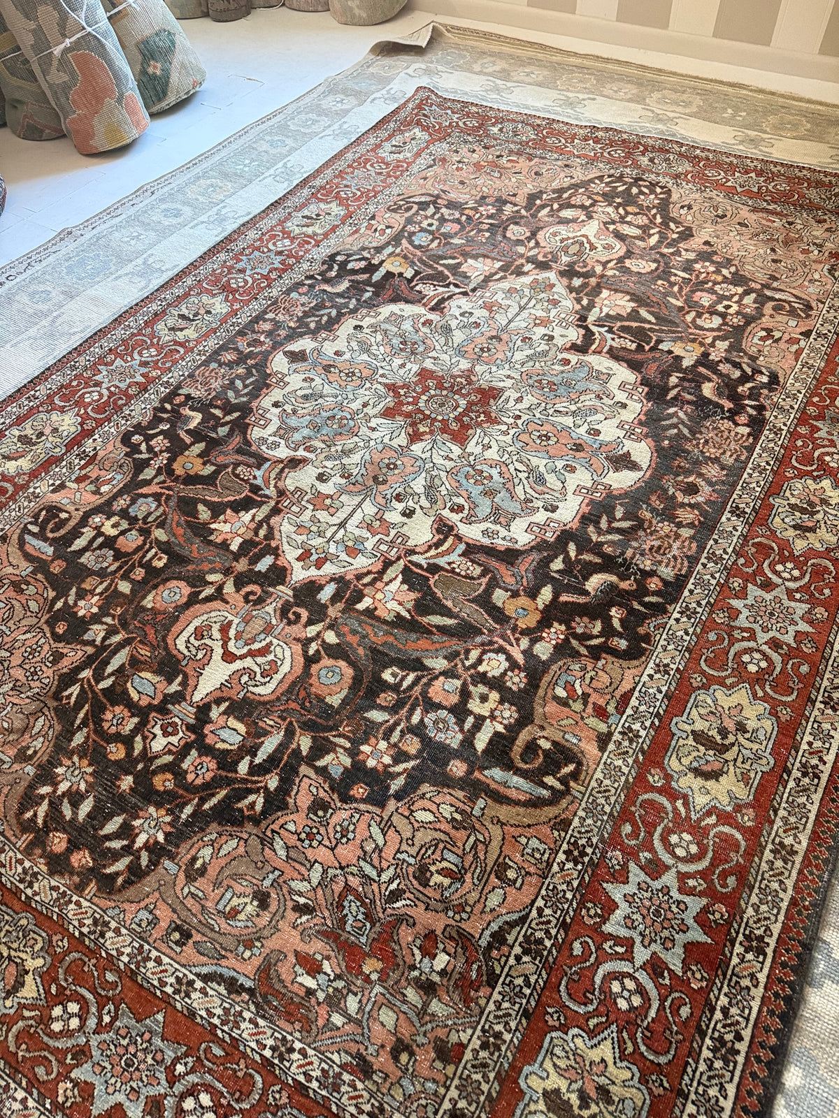 6.5x10 Antique Persian Saman Bakhtiari