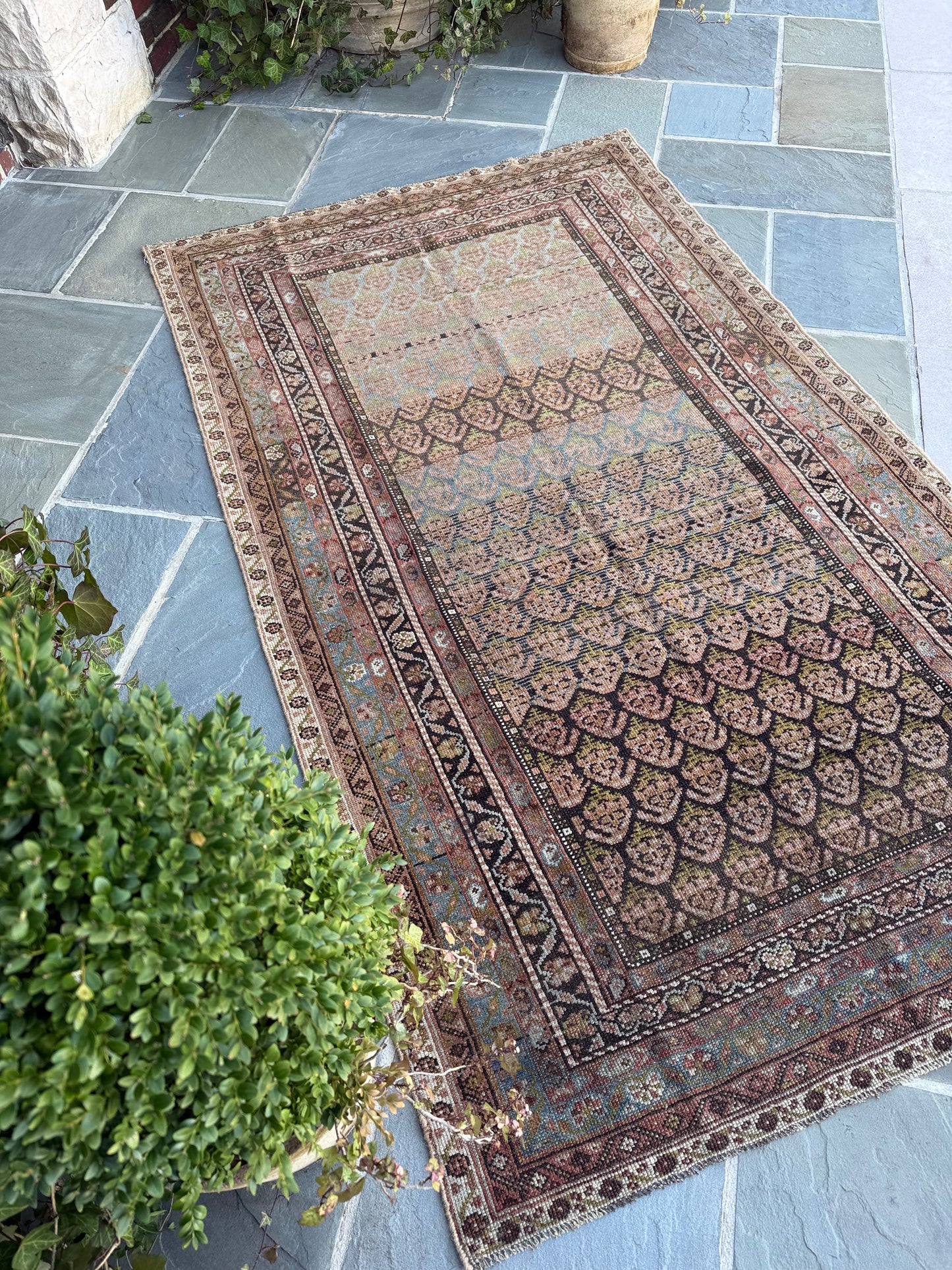 4.5x7.6 Antique Kurdish circa 1930