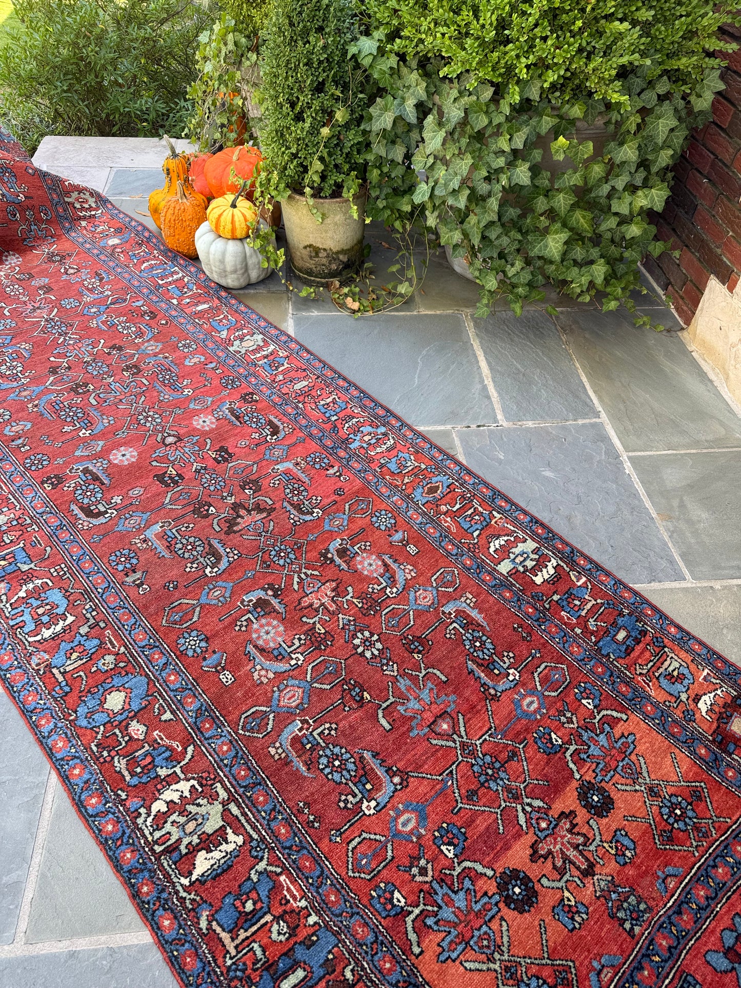 4x13.1 Antique Persian Heriz