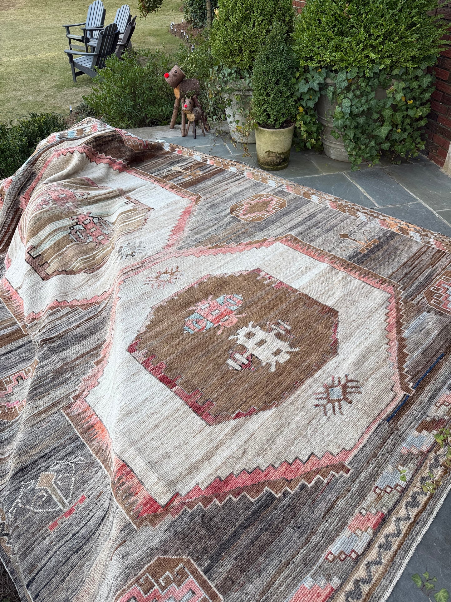 9.6x12 Old Wool Turkish Oushak