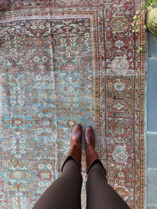 10x13.1 Antique Persian Mahal circa 1920