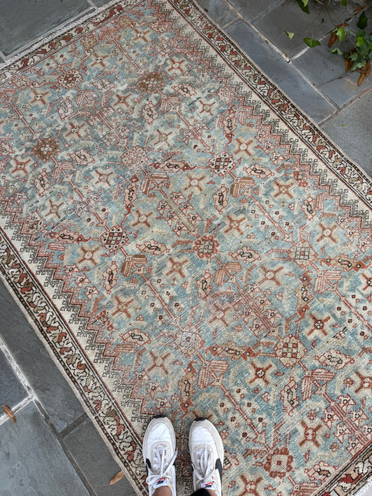 4.4x6.8 Antique Persian Malayer