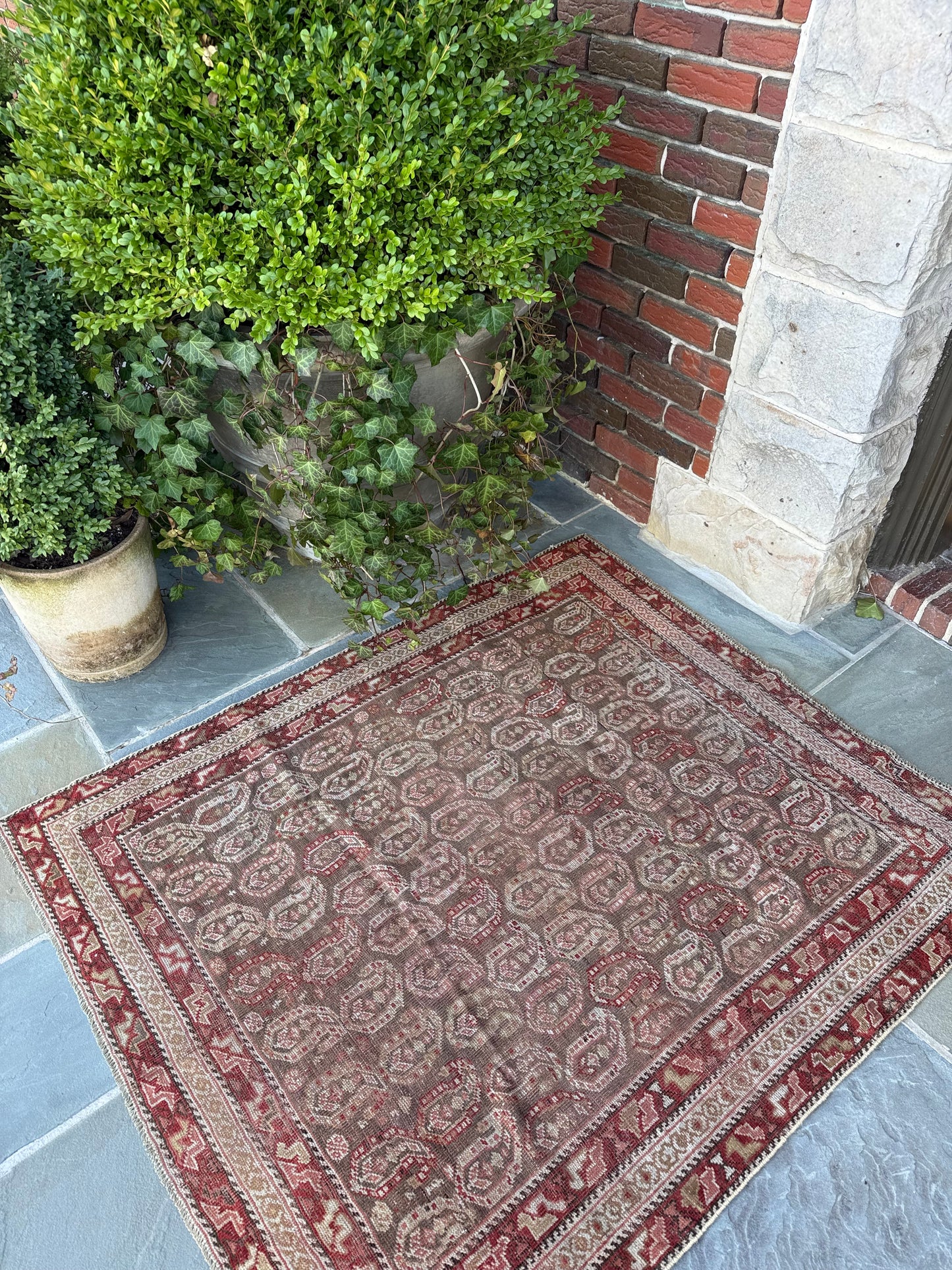 4x4.8 Antique Afshar circa 1930