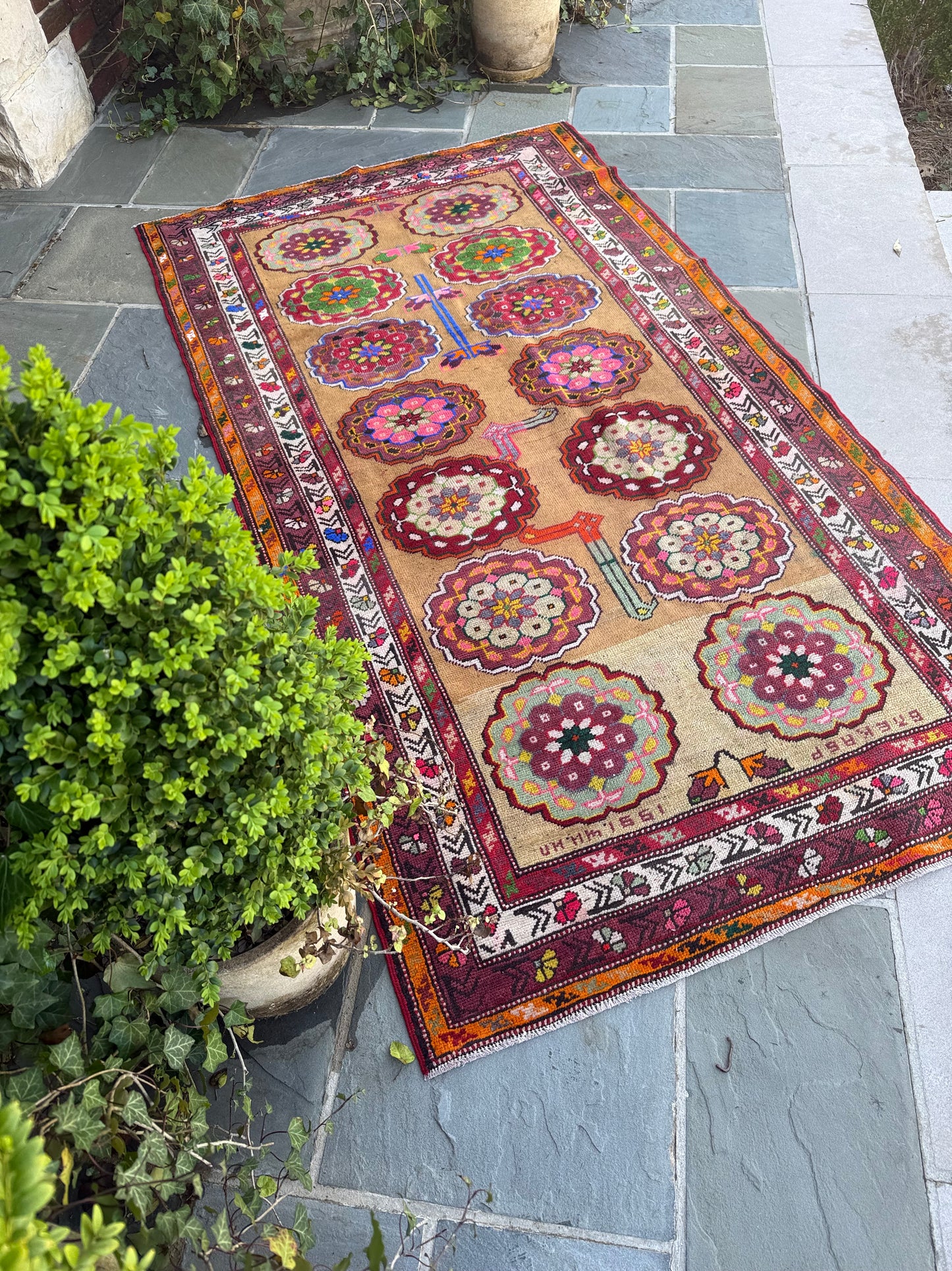 4.3x7.9 Vintage Persian