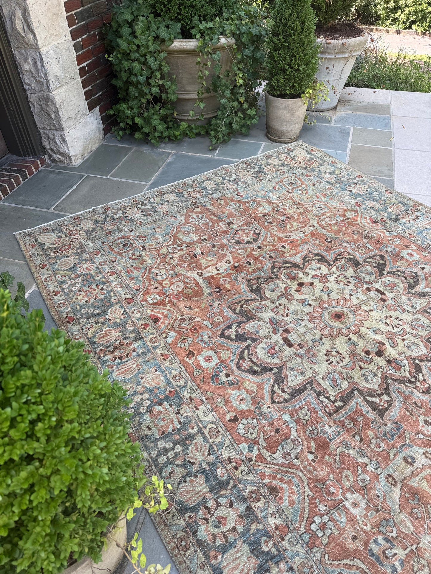 7.2x9.7 Antique Persian Heriz