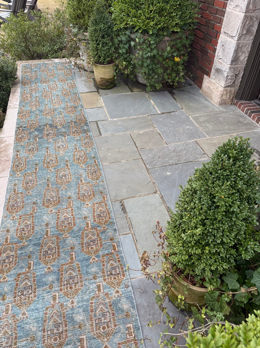 2.5x15 Antique Persian Malayer circa 1940