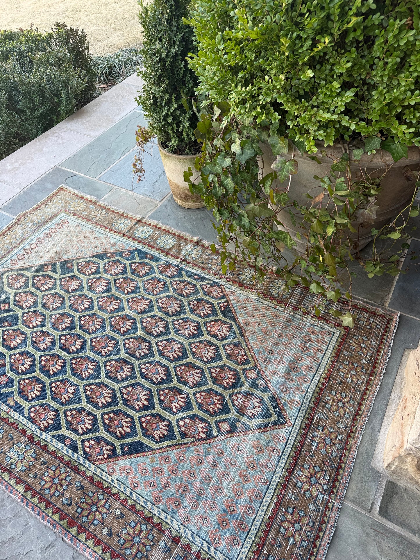 4.1x6.1 Antique Malayer circa 1930