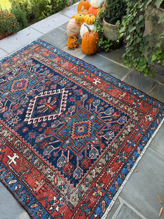 4.9x6.4 Antique Persian Keraja