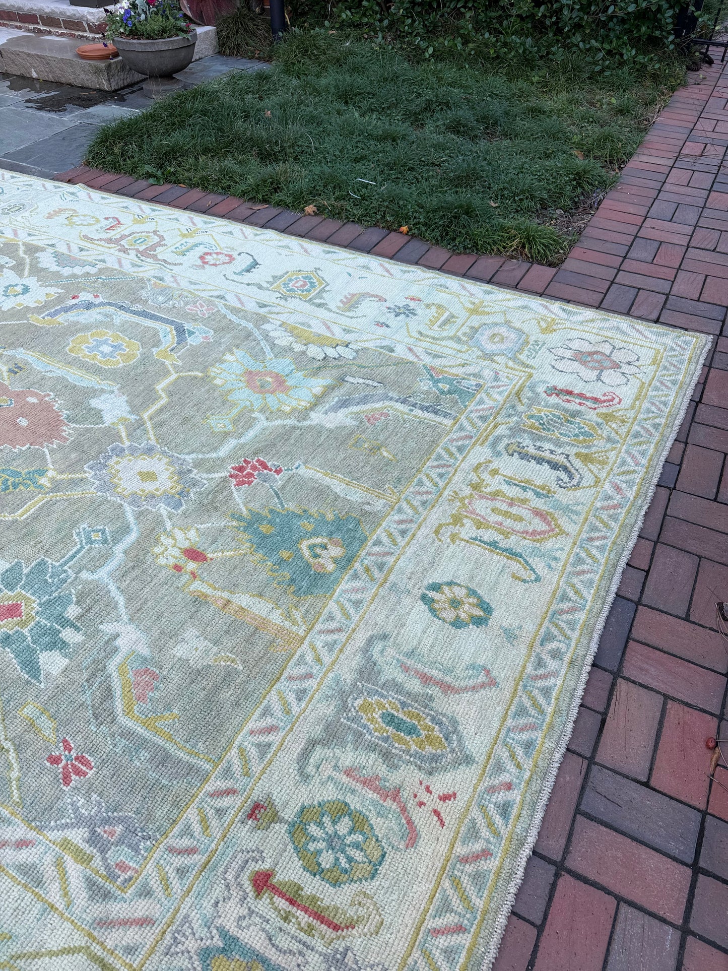 9x11.9 Turkish Oushak