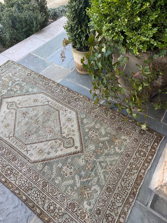 3.8x7 Antique Malayer