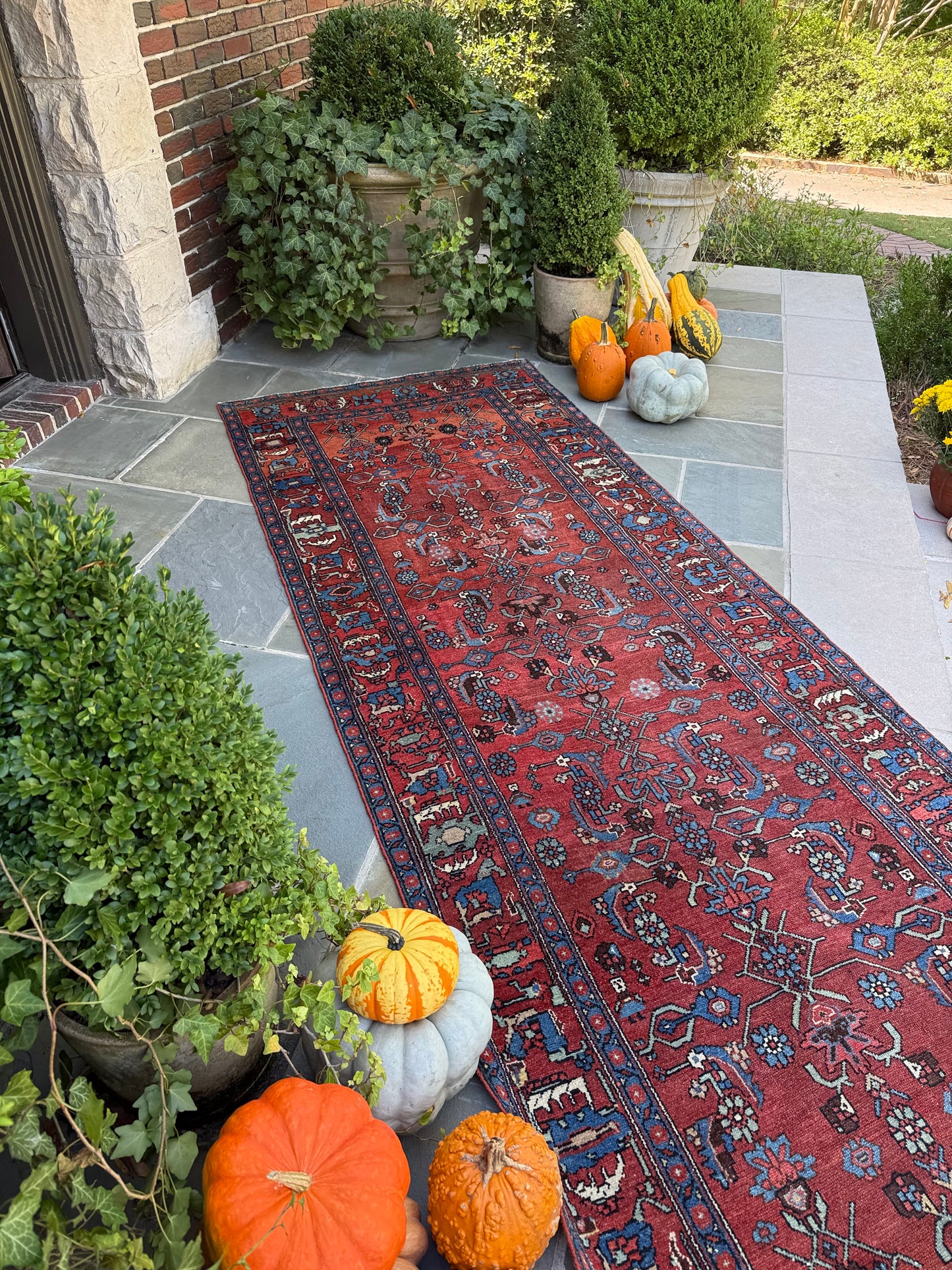 4x13.1 Antique Persian Heriz