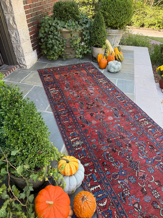 4x13.1 Antique Persian Heriz