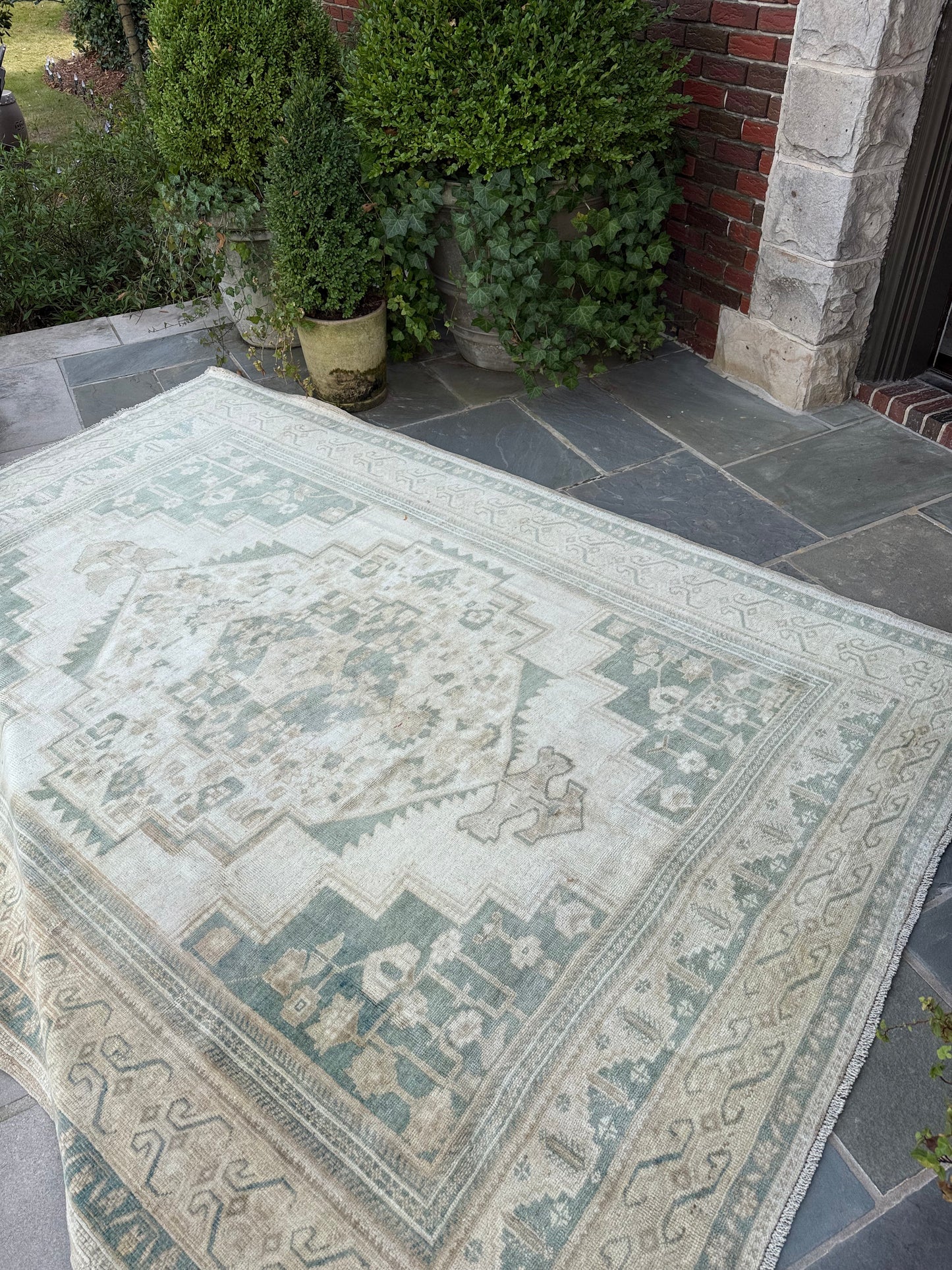 6.6x9.4 Vintage Turkish Oushak