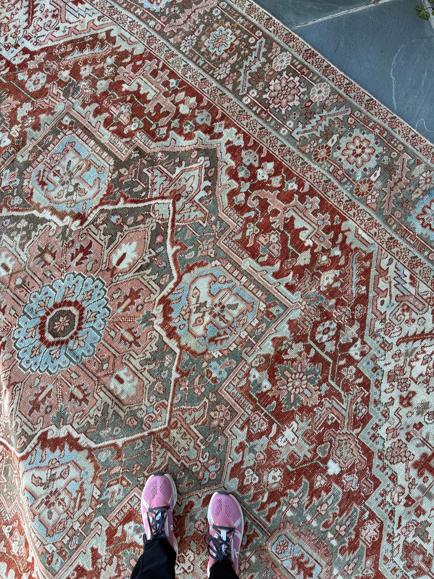 8.9x12.1 Antique Persian Heriz