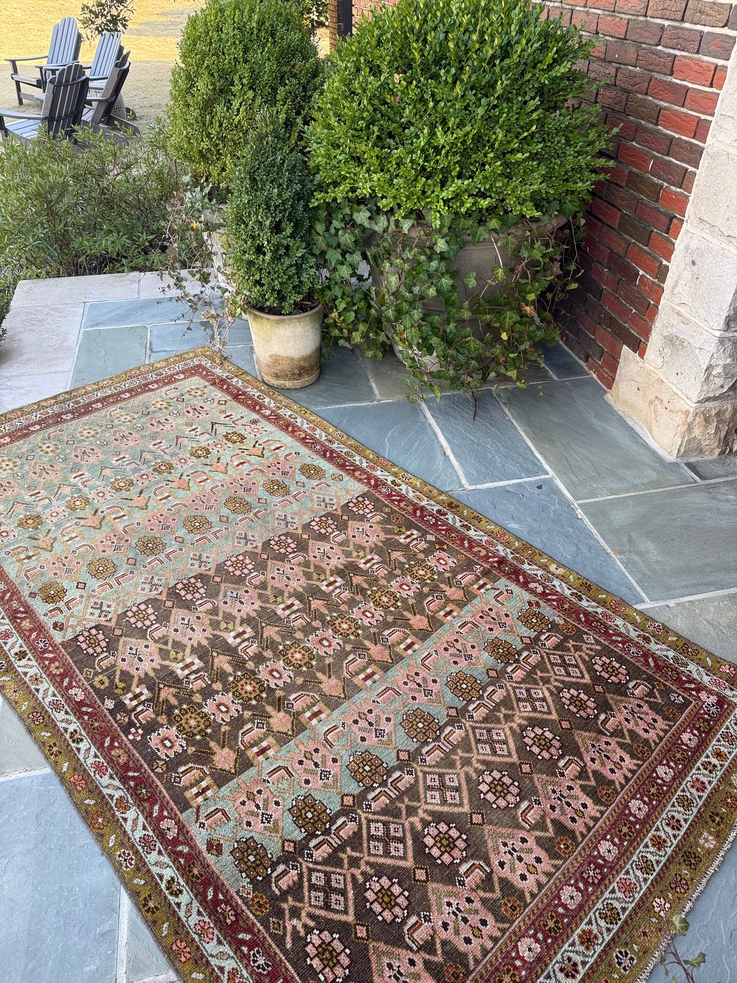 4.5x8.3 Antique Malayer circa 1940