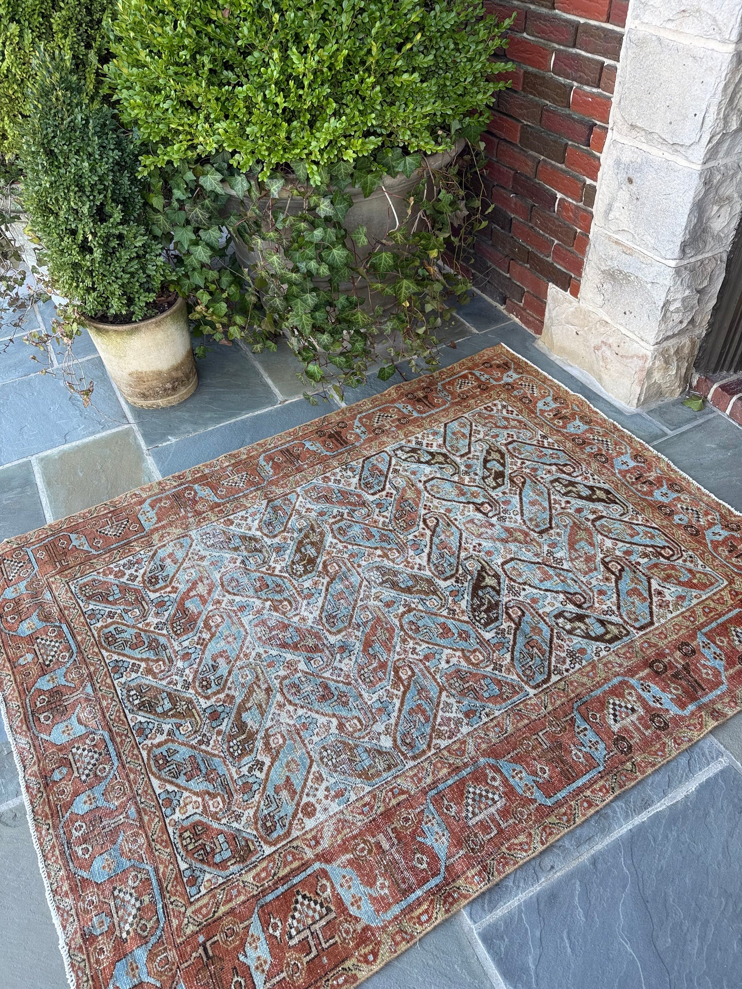 4.5x5.9 Antique Afshar circa 1930