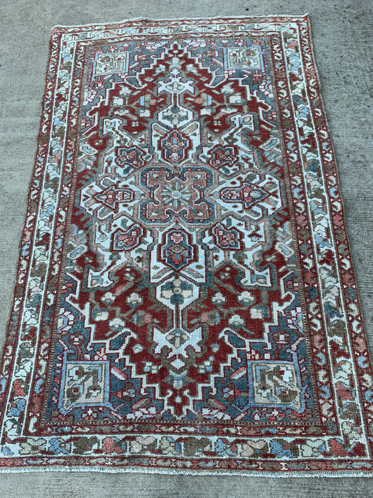 4.3x6.7 Vintage Heriz